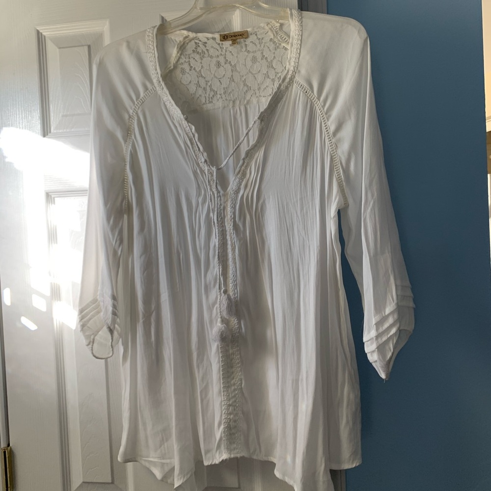 Democracy White Blouse 1x